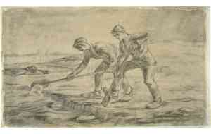 De Spitters (naar Millet) - Vincent van Gogh