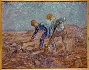 De Spitters (naar Millet) - Vincent van Gogh