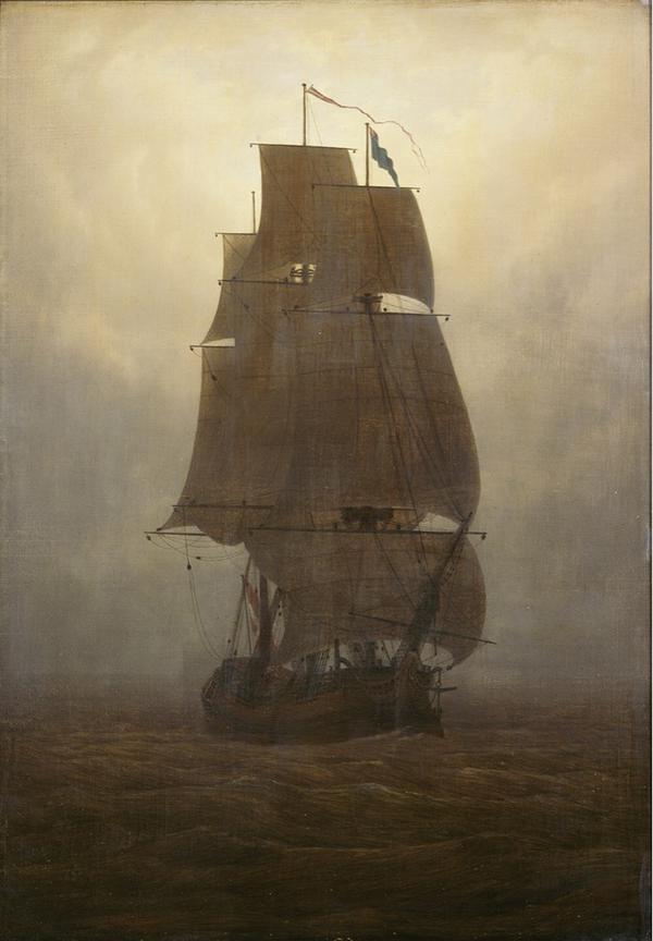 Caspar David Friedrich - Segelschiff