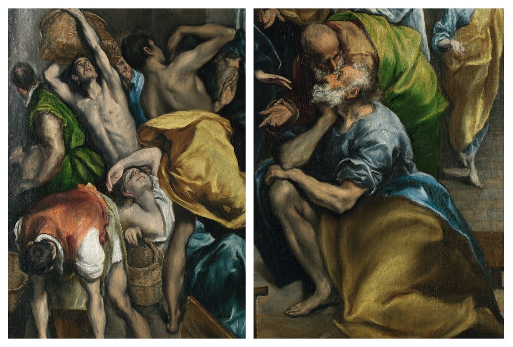 El Greco - de Tempelreiniging detail