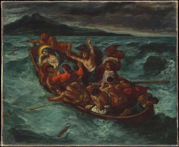 Eugene Delacroix - Christ on the Sea of Galilee