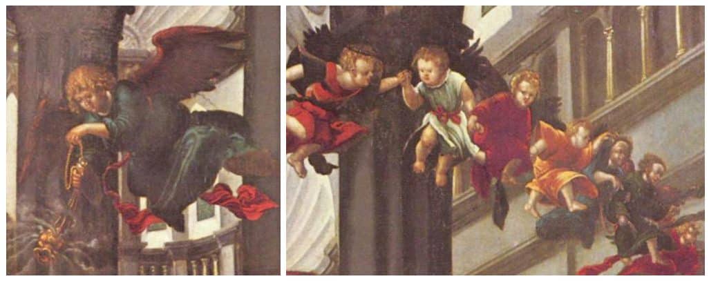 Albrecht Altdorfer - de Geboorte van Maria (detail)