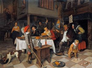Jan Steen - het Driekoningenfeest en de Koning drinkt (Royal Collection Trust / © Hare Majesteit Koningin Elizabeth II 2016)