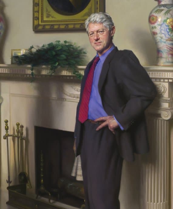 Wat doet Monica Lewinksy in een portret van Bill Clinton? – en andere presidentsportretten