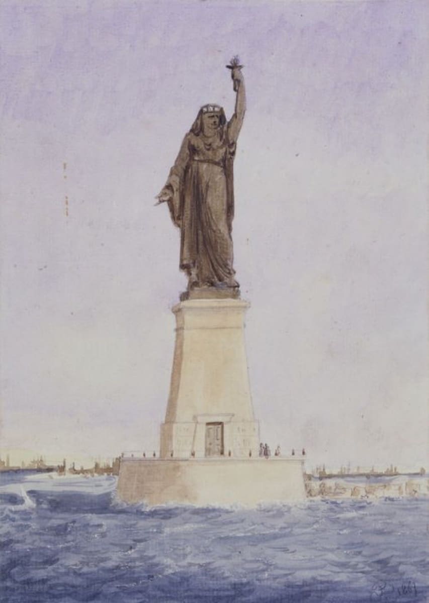 Bartholdi's ontwerp voor het Suez Kanaal