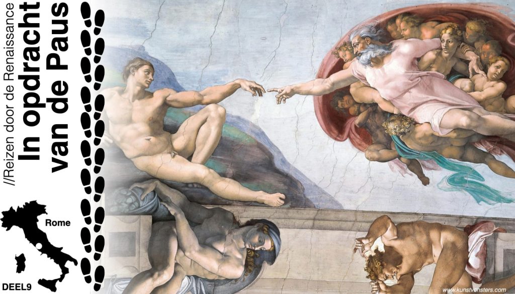 Welke Renaissance paus haalde Michelangelo en Raphael naar Rome?