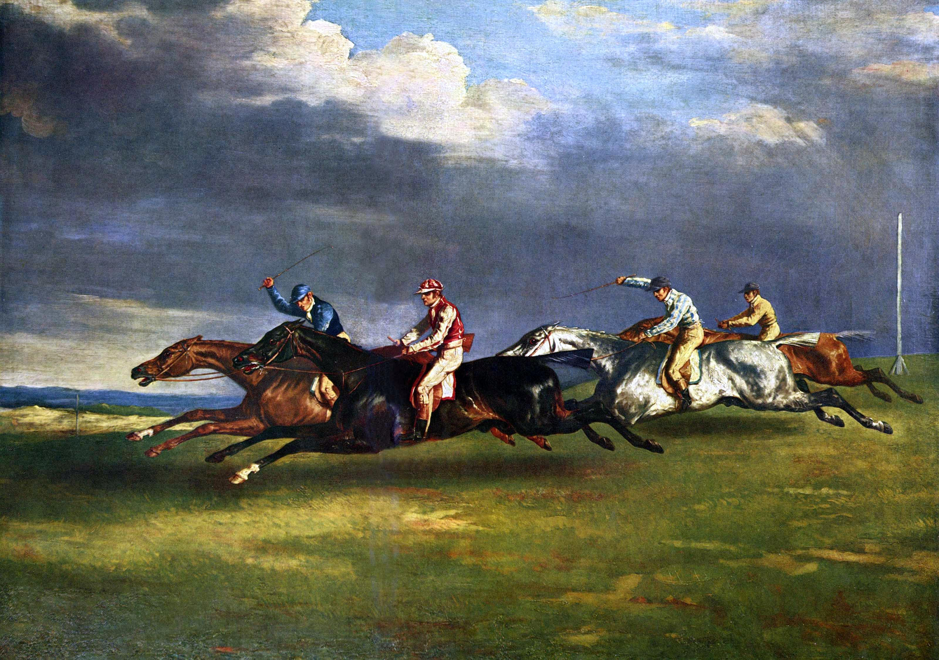 Theodore Géricault - Derby bij Epsom