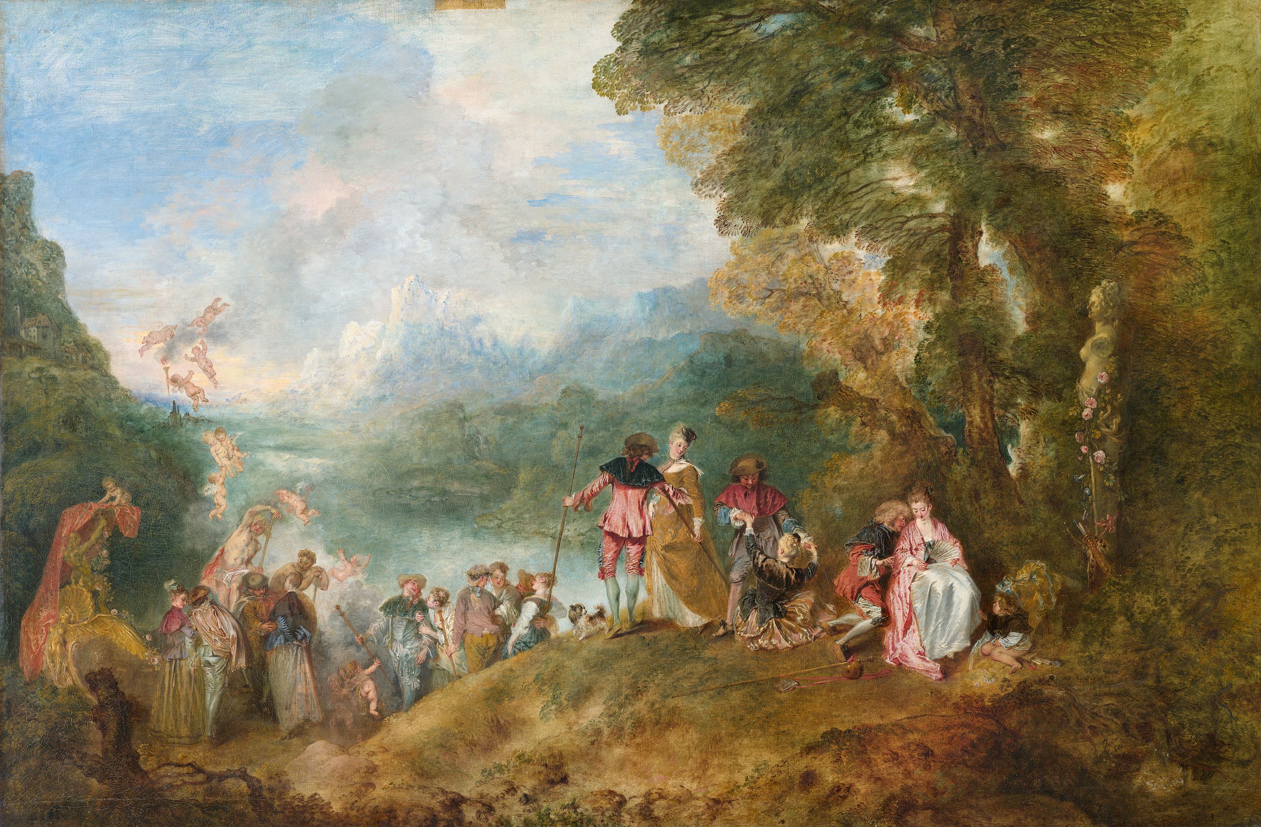 Van Slagveld tot Liefdeseiland: de Schilderijen van Antoine Watteau