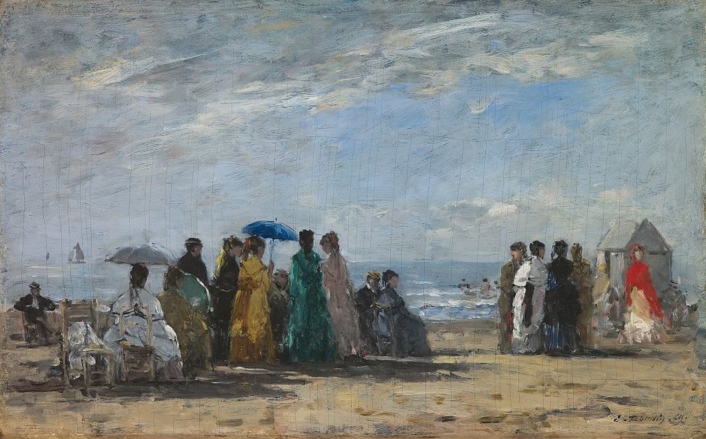 Eugène Boudin - Strand van Honfleur