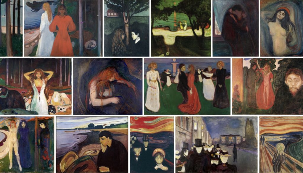 de Kringloop van het Leven met Edvard Munch