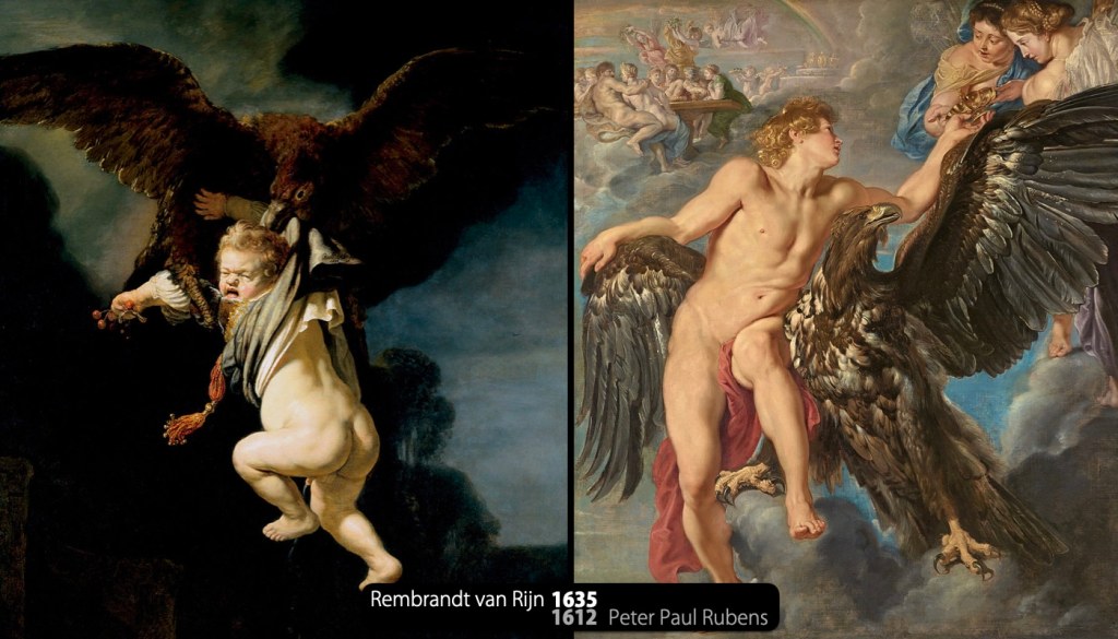 Ganymedes - Rembrandt - Rubens