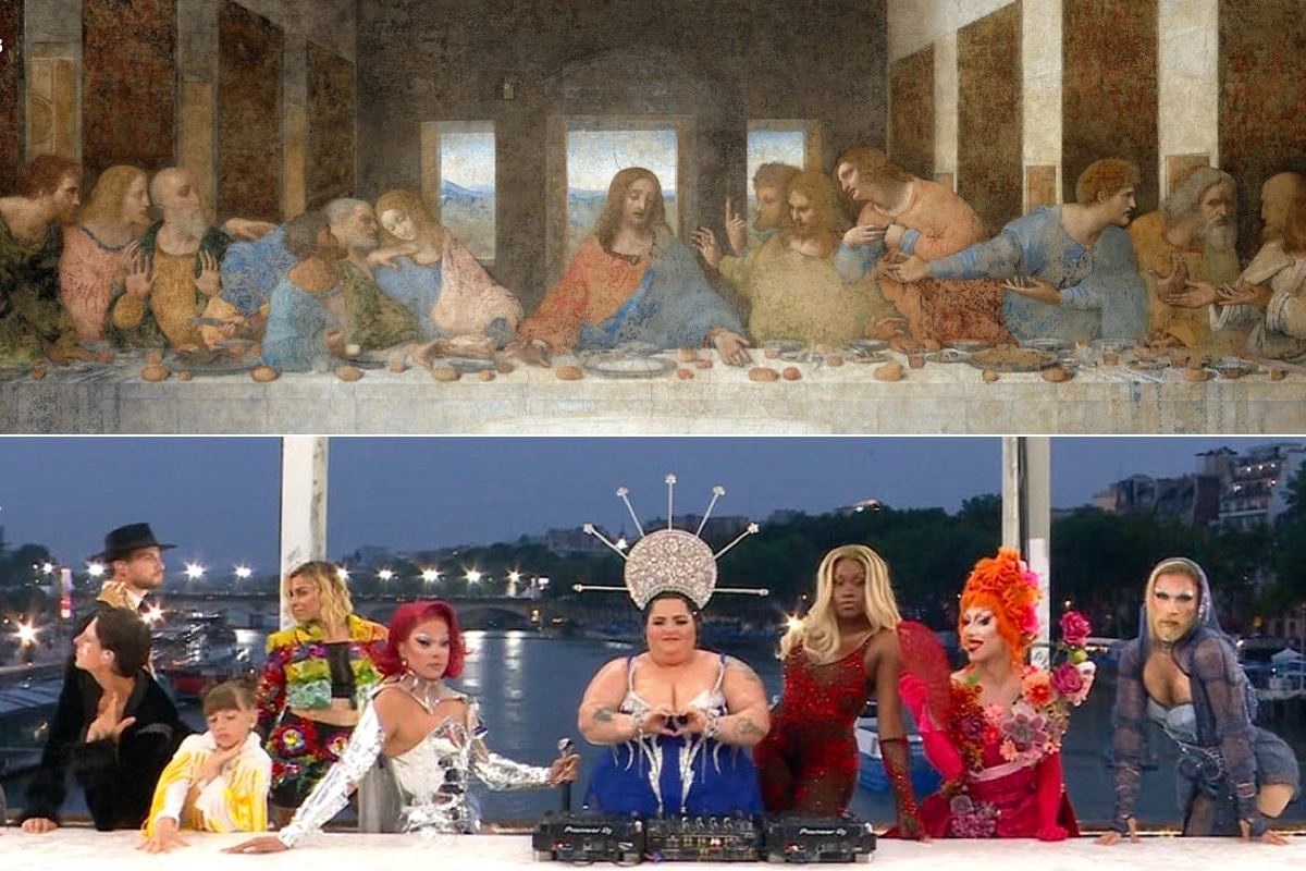 Parodie op het Laatste Avondmaal is van alle tijden