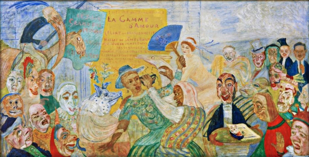 James Ensor - het Afgetrokken Masker (uit La Gamme d'Amour)