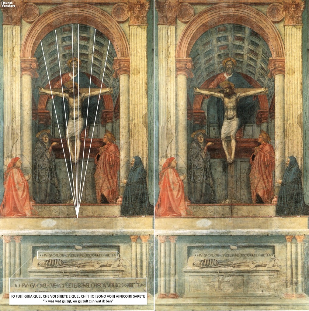 Fresco van de Heilige Drie-eenheid van Masaccio