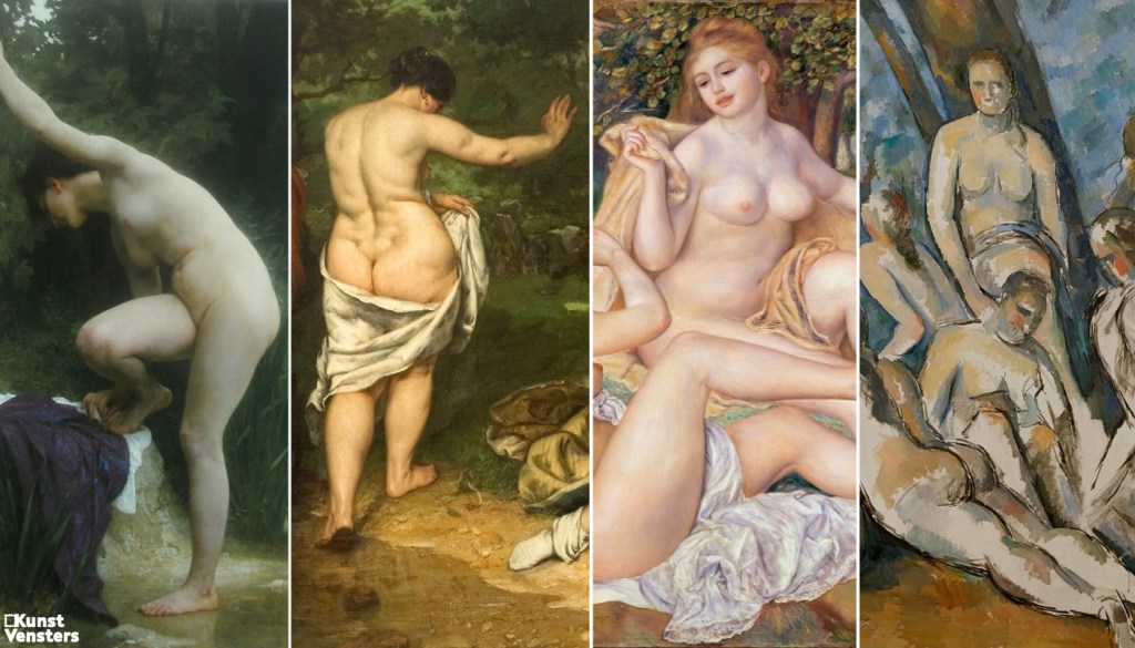 Blote billen en plonzende provocaties – Baders in de 19e eeuwse kunst