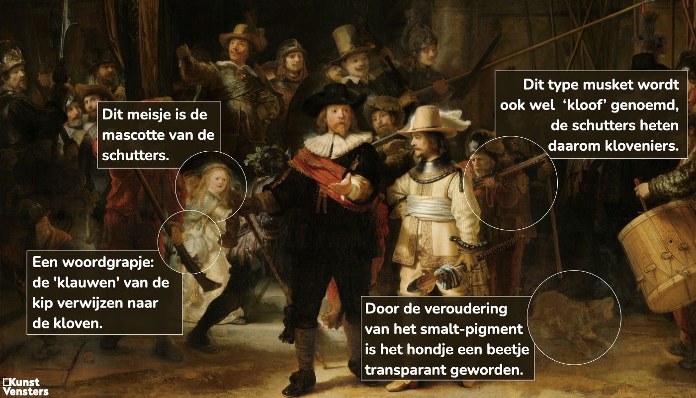 Rembrandt van Rijn - de Nachtwacht - details